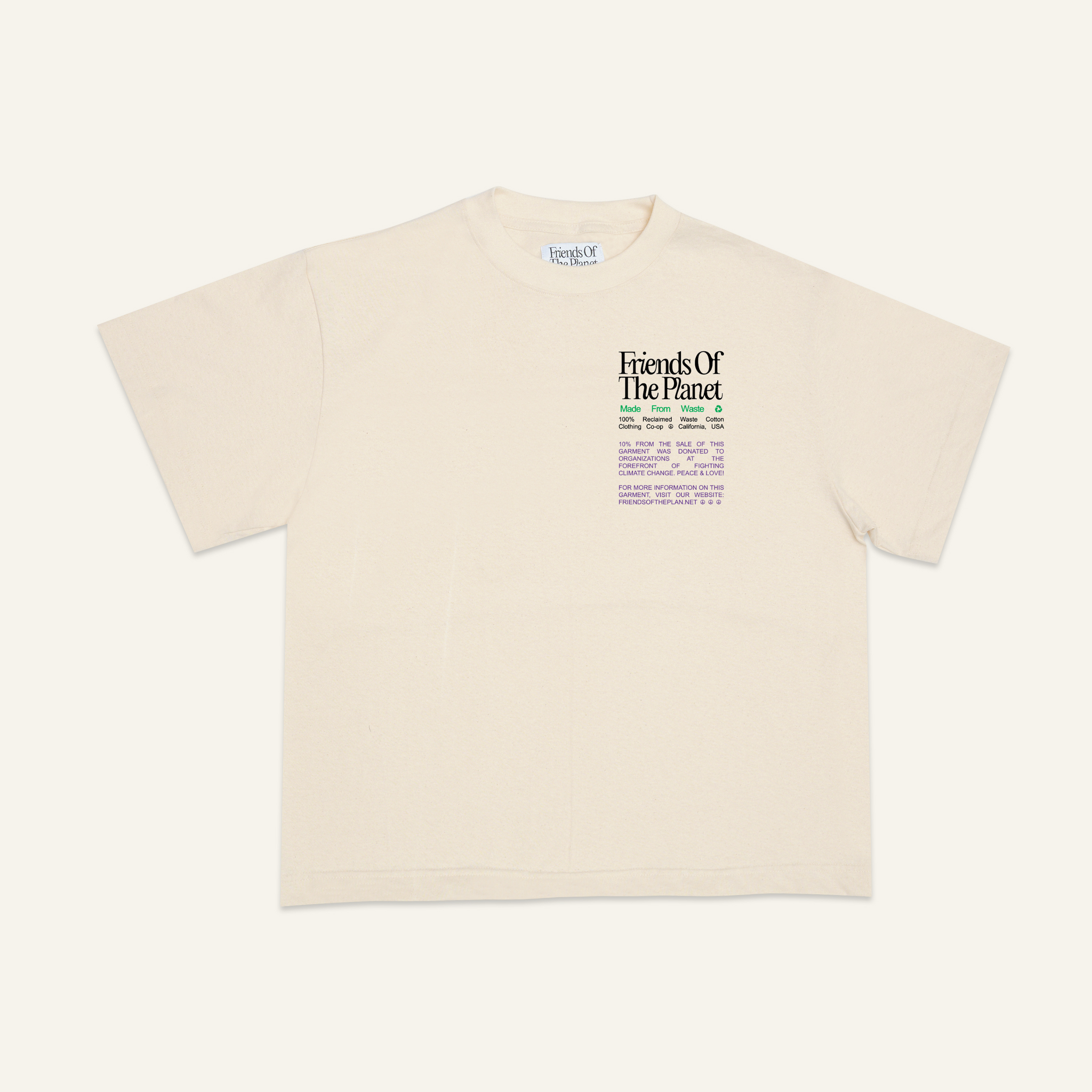 Friends Tee #2 ♻️ Natural Waste Cotton