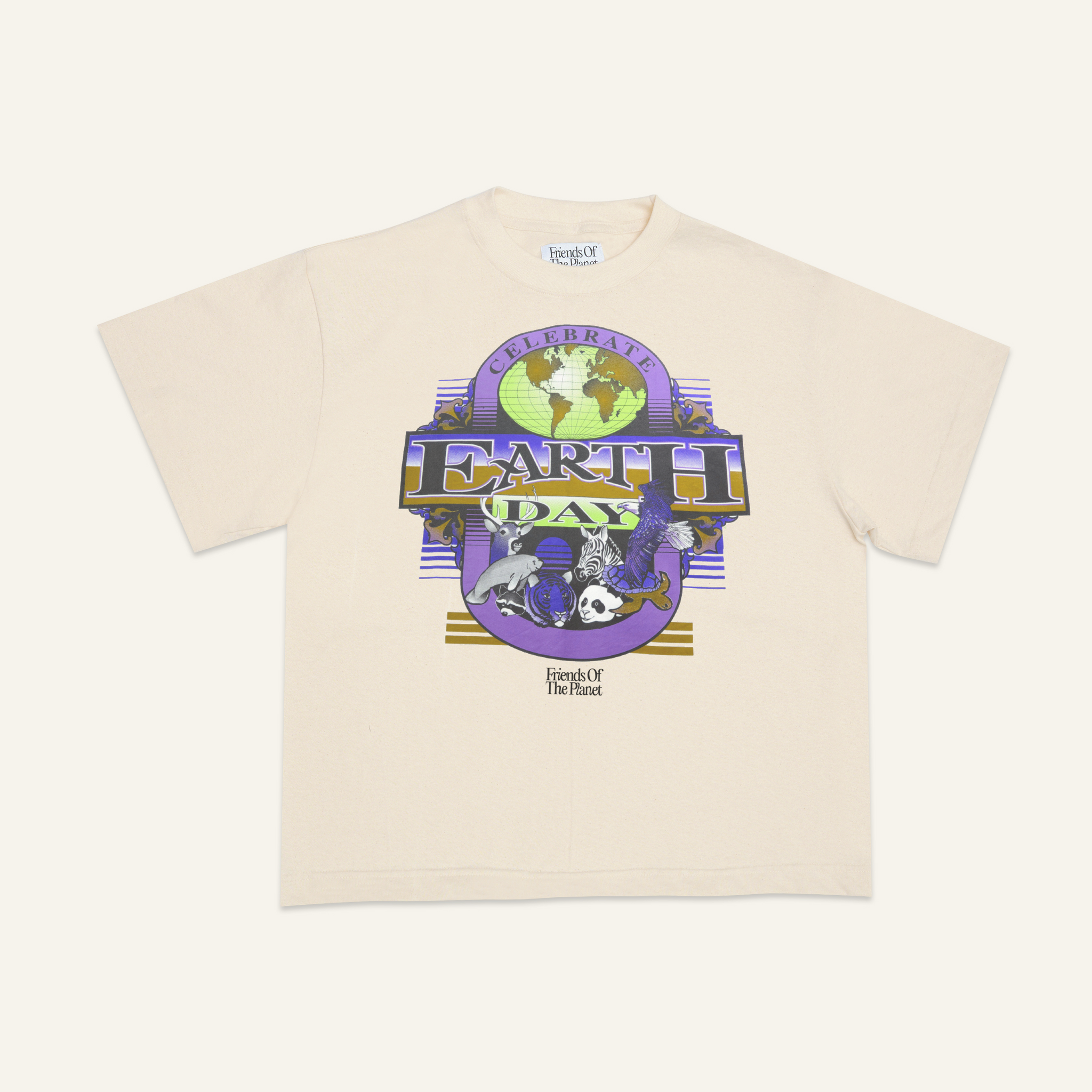 Earth Day 2023 Tee #3 🌎 Waste Cotton 🌎 Natural