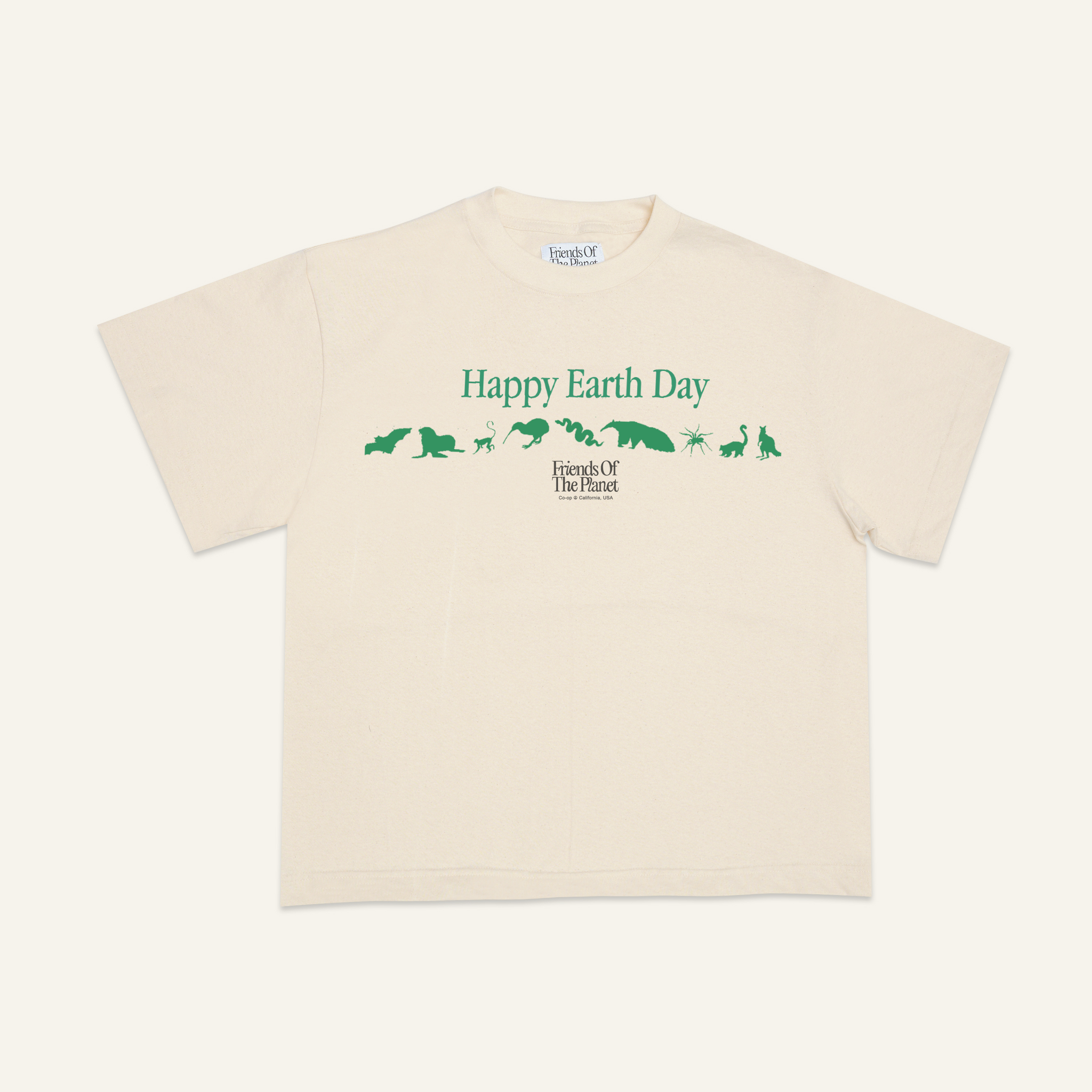 Earth Day 2023 Tee #5 🌎 Waste Cotton 🌎 Natural