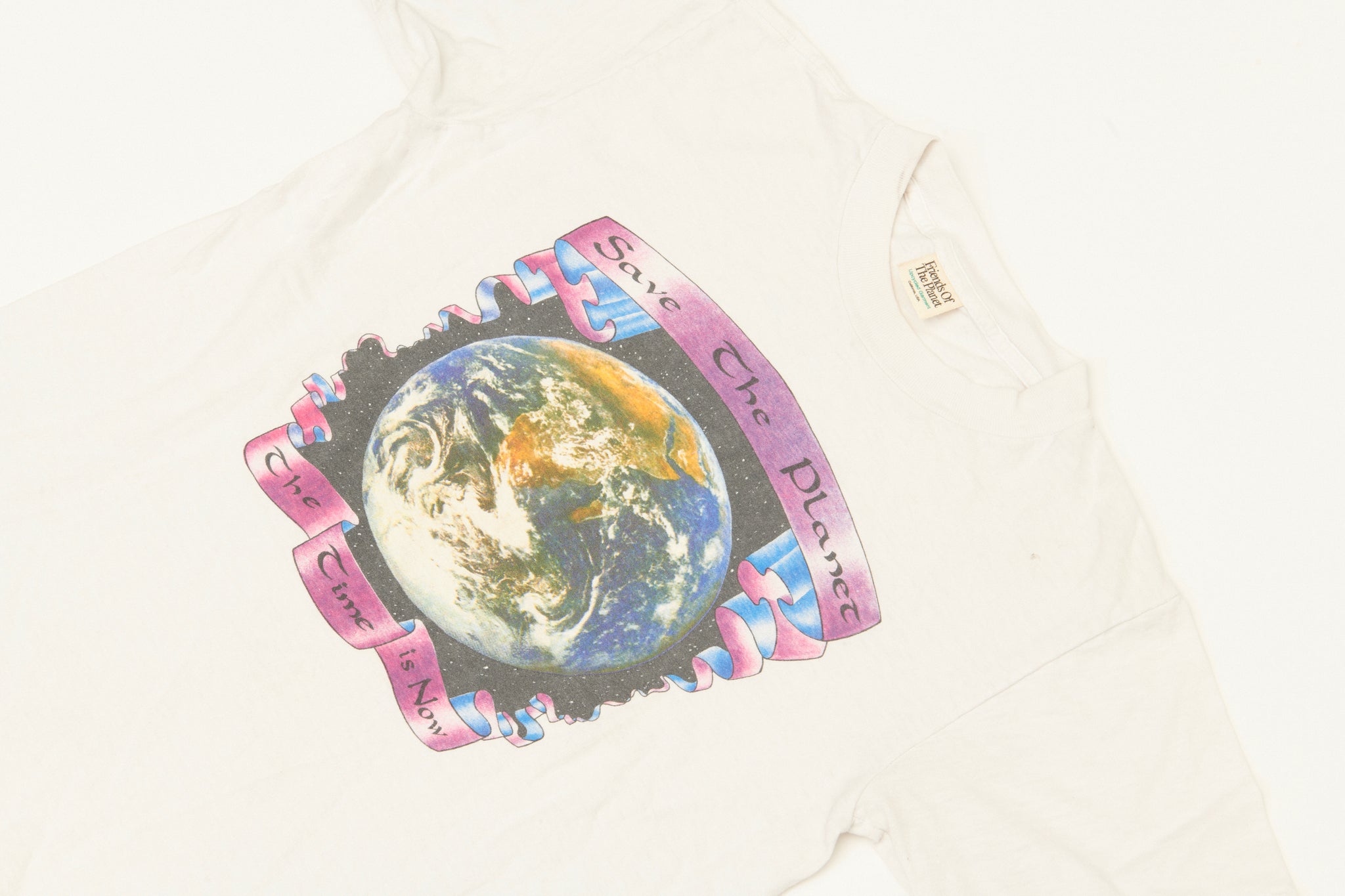 Upcycled Tee #2 ~ "The Time Is Now" ~ Size S