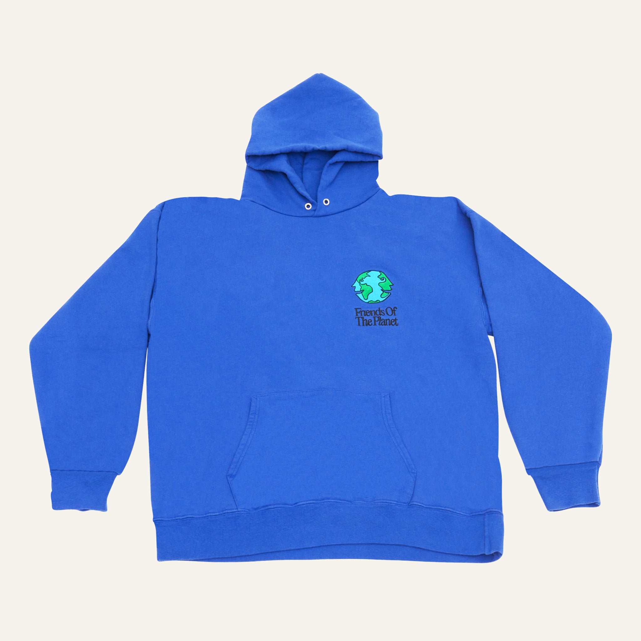 Upcycled Hoodie in Ocean Blue ☯ Size M/L