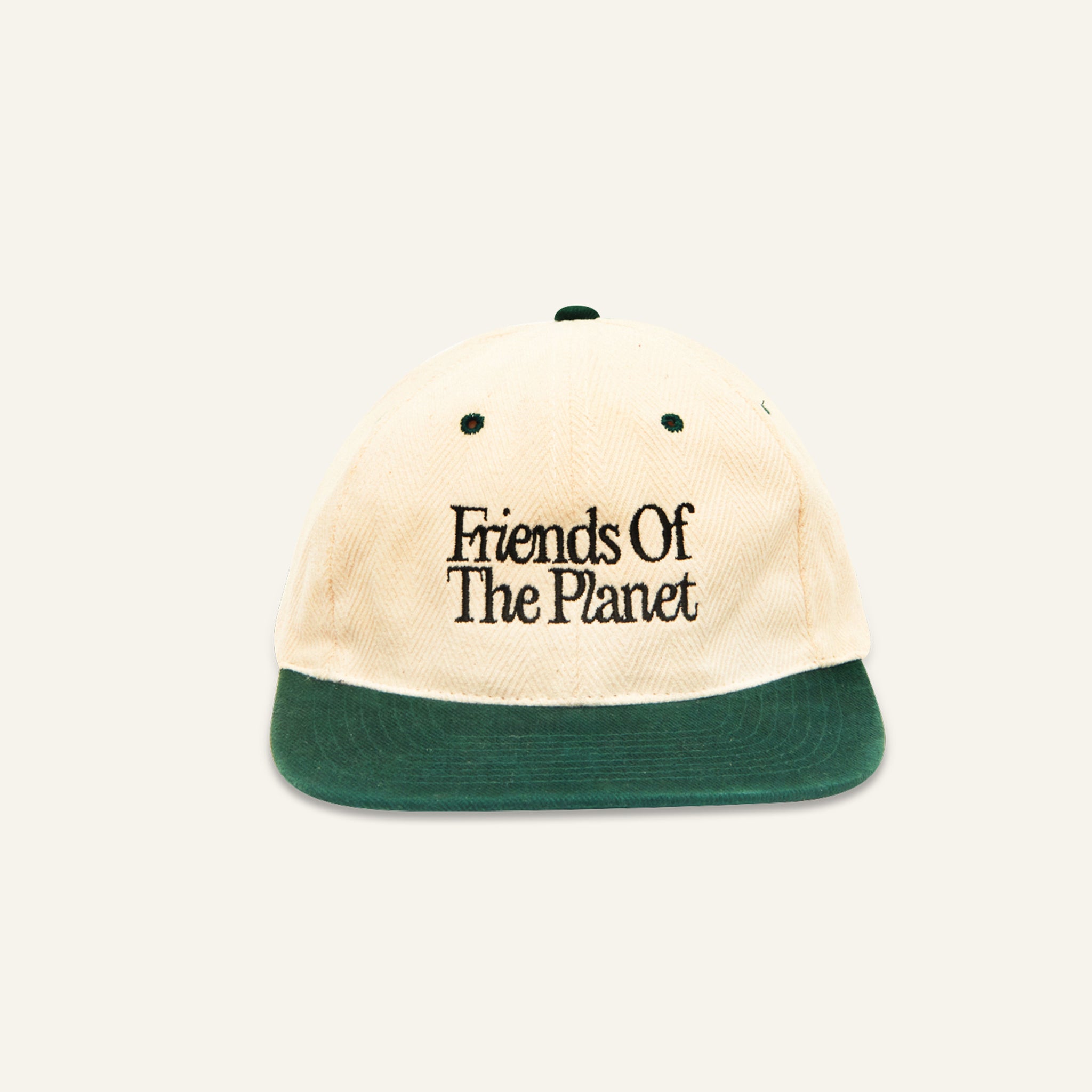 Friends Cap #1 🌎 Upcycled Natural & Green